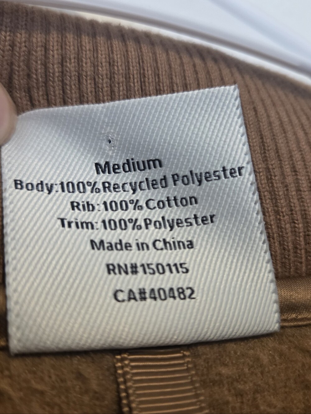 Varley Tan Teddy Fleece Pullover Jacket - Picture 7 of 10